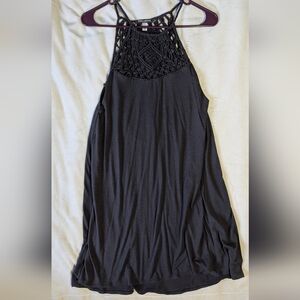 Billabong Macrame High Neck Mini Dress